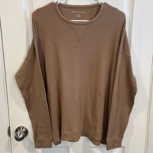 American Eagle Tan Long Sleeve Top Size Large